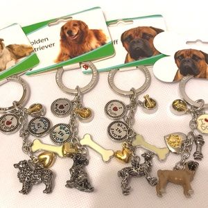 Dog charm keychain you pick design new
